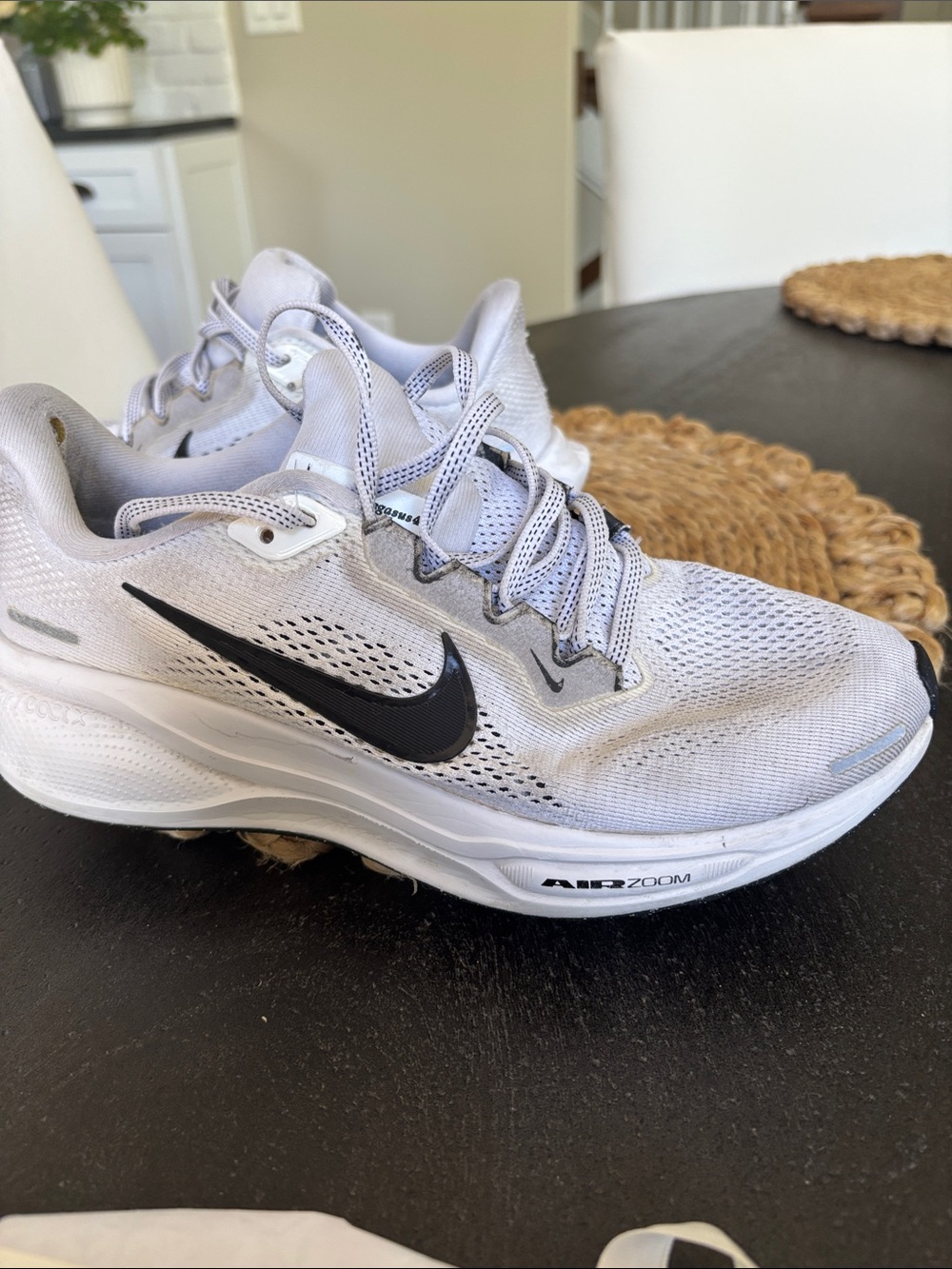Nike White and Black Air Zoom Running Shoes.   Pegasus 41.